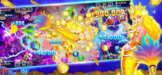Gameplay tembak ikan Rute77 dengan berbagai jenis senjata dan ikan bos langka